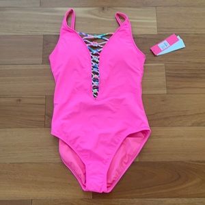 Lilly Pulitzer One Piece Swimsuit Lattice size 10